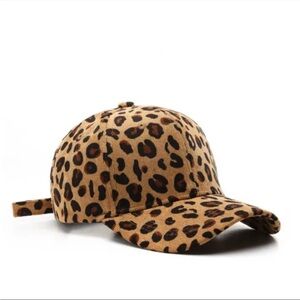 NEW Leopard Corduroy Cotton Baseball Cap Vintage Style Classic